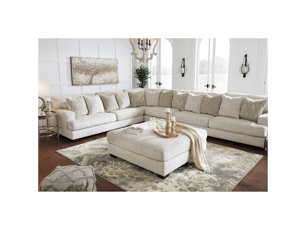 Signature Design By Ashley Rawcliffe 4 Piece Sectional With