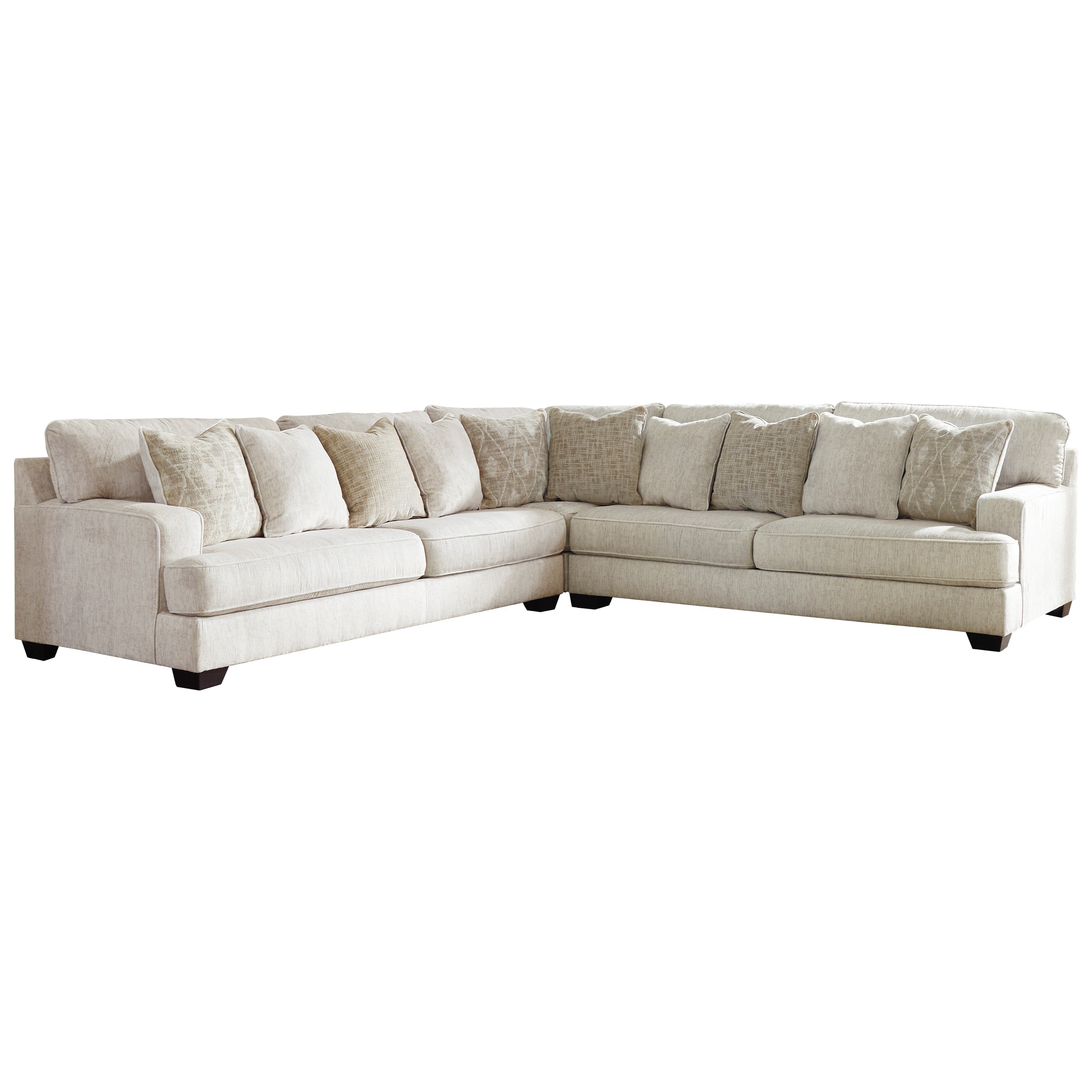Styleline Broadway 3 Piece Sectional With Scatterback Accent