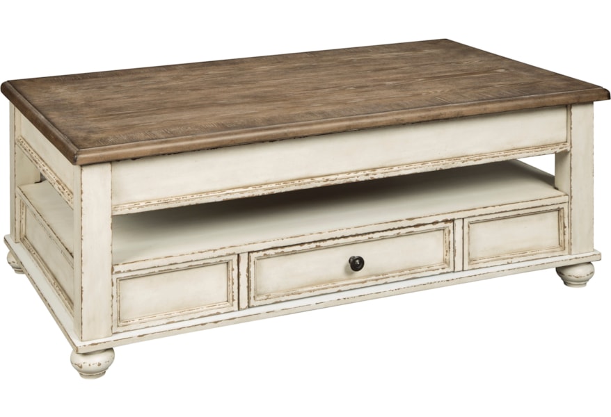 Signature Design By Ashley Realyn T523 9 Cottage Lift Top Cocktail