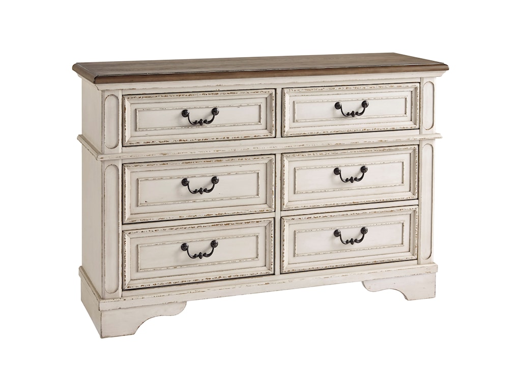 Signature Design By Ashley Realyn Two Tone 6 Drawer Youth Dresser