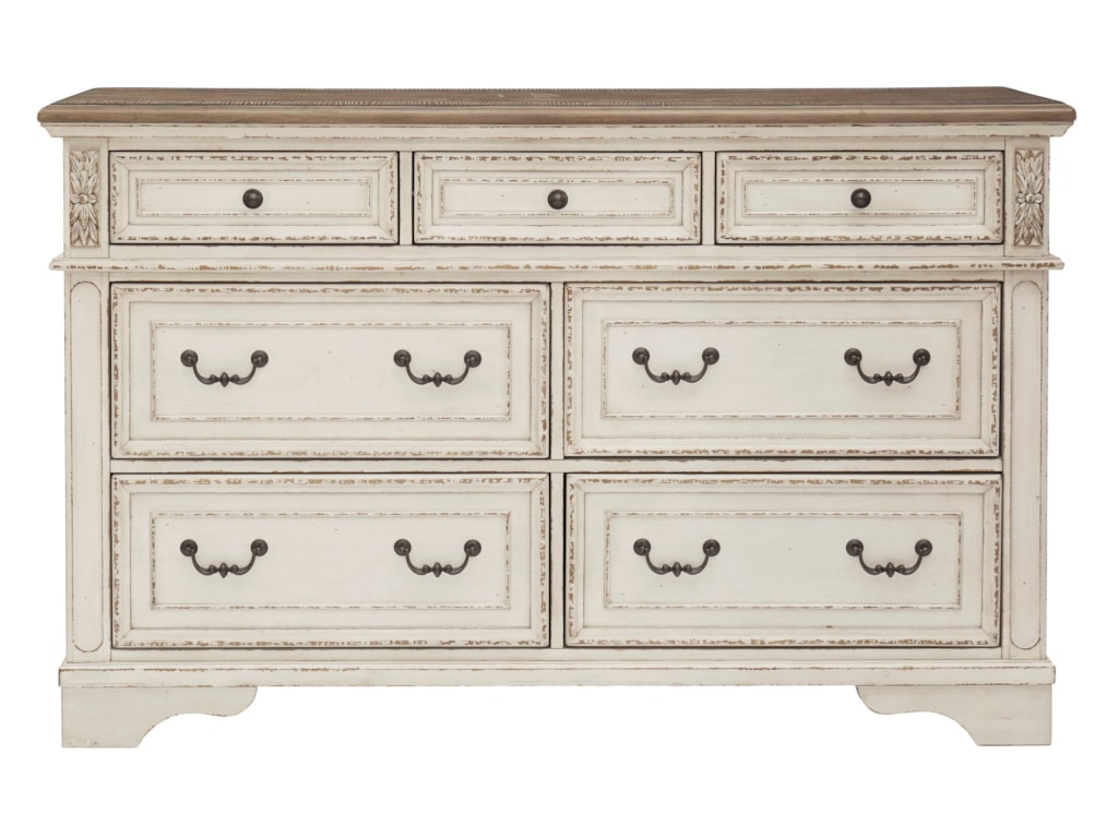 Signature Design By Ashley Realyn B743 31 Two Tone 7 Drawer