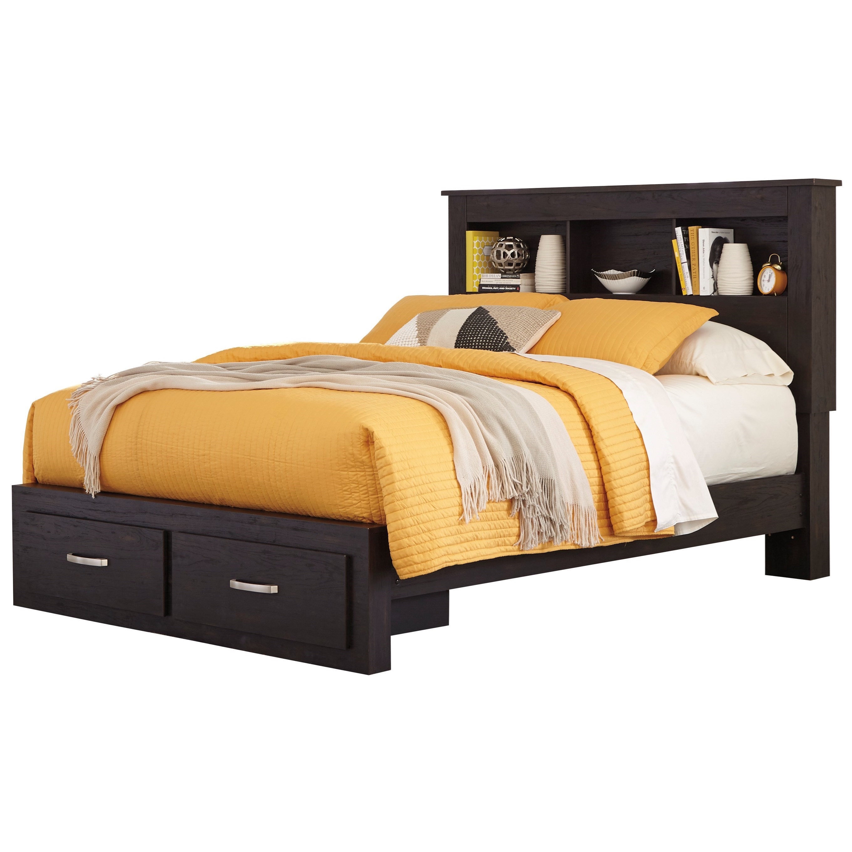 Signature Design by Ashley Reylow Queen Bookcase Bed with Storage