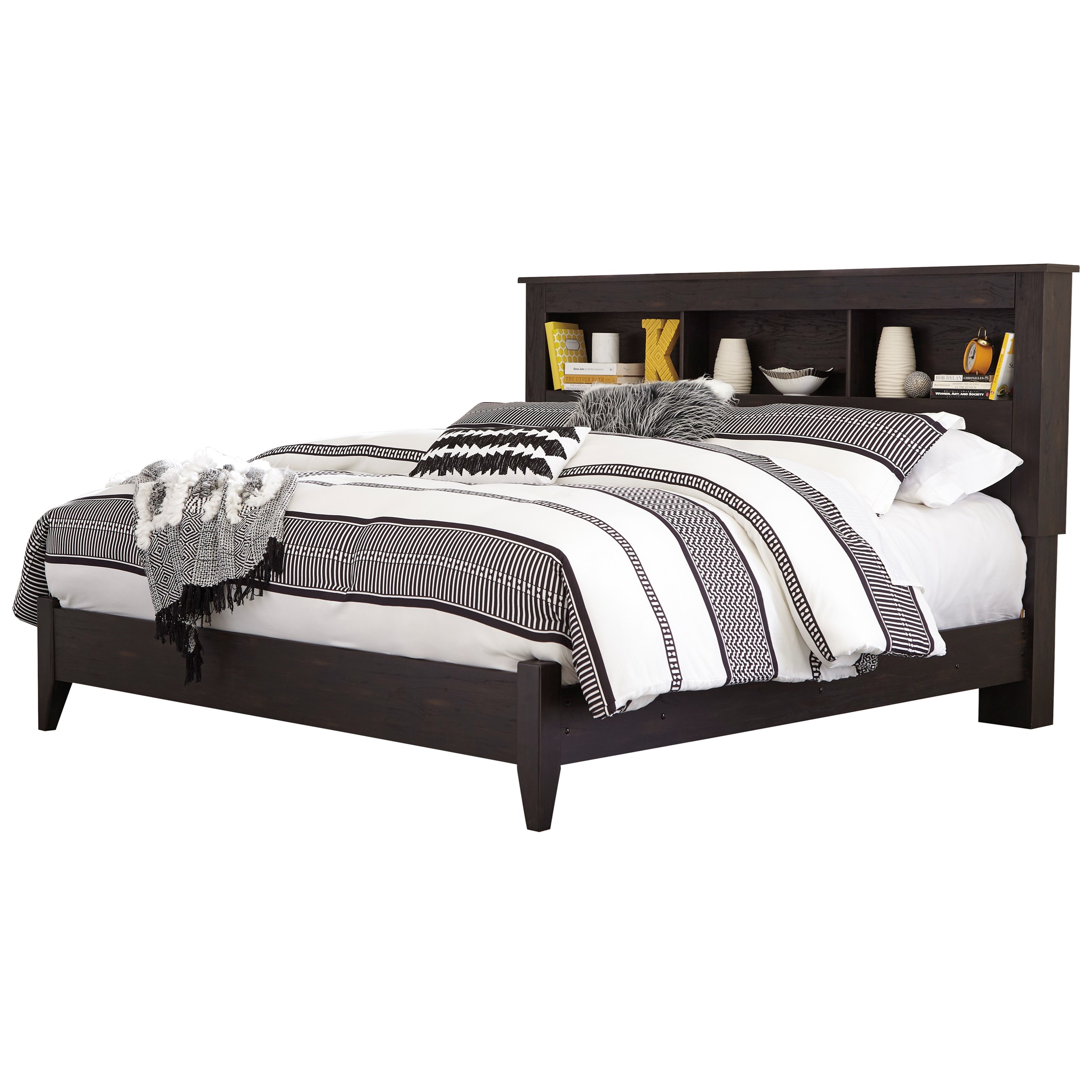 Signature Design By Ashley Reylow Contemporary King Bookcase Bed Royal Furniture Bookcase Beds