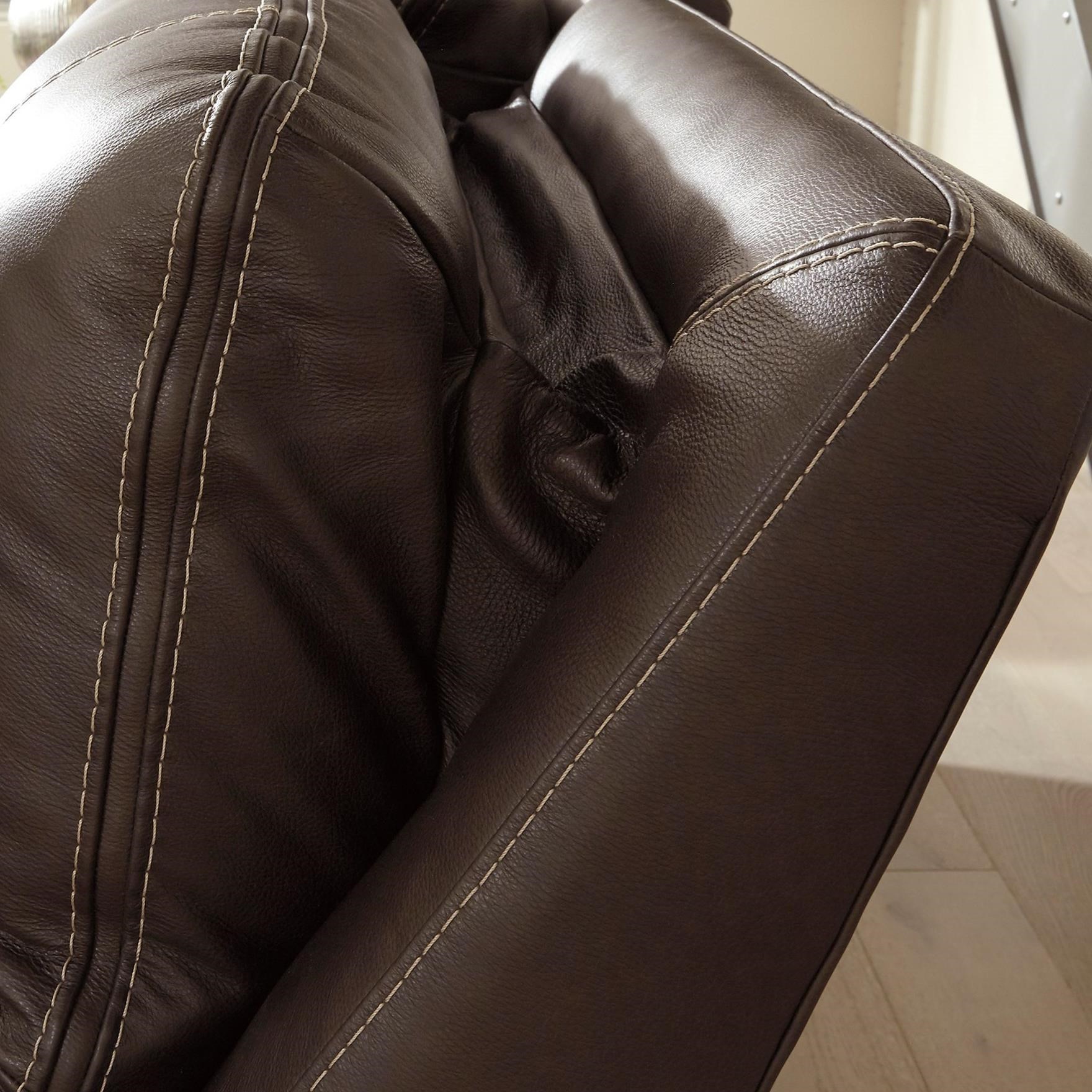 Signature Design By Ashley Ricmen U4370147 Leather Match 2 Seat