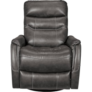 Signature Design By Ashley Riptyme 4640261 Contemporary Faux Leather Swivel Glider Recliner Furniture And Appliancemart Recliners