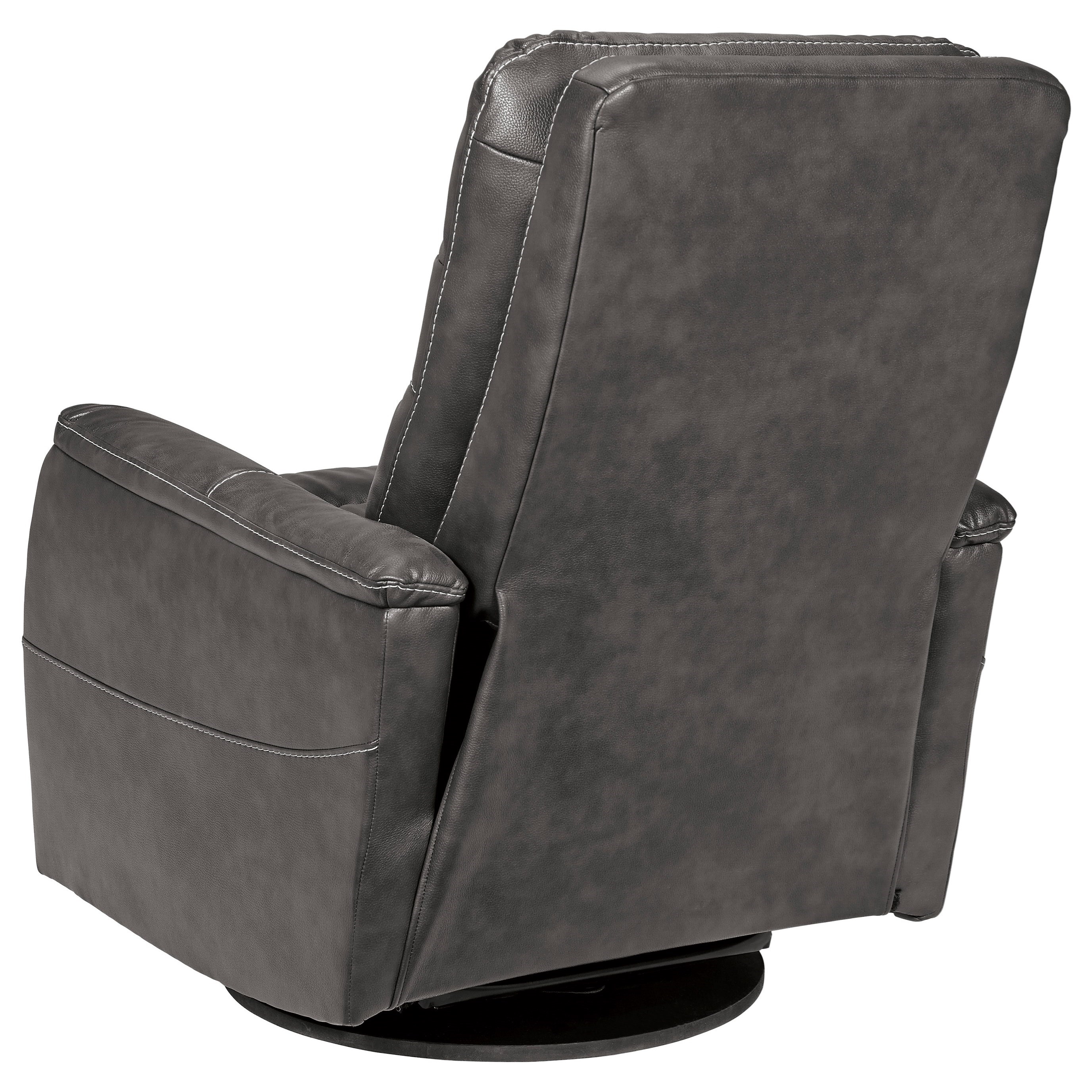 faux leather swivel rocker recliner