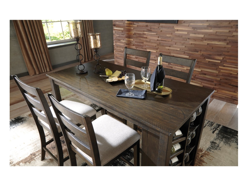 Signature Design By Ashley Rokane Rectangular Counter Table W