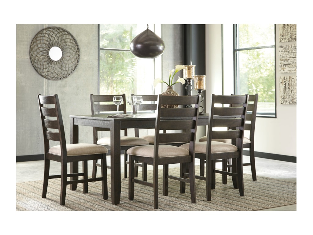 signature designashley rokane contemporary 7-piece dining room signature designashley rokane contemporary 7-piece dining room