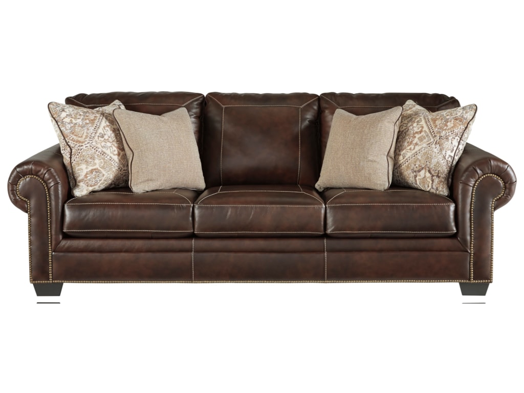 Roleson Transitional Sofa With Nailhead Trim By Signature Design Ashley At Household Furniture