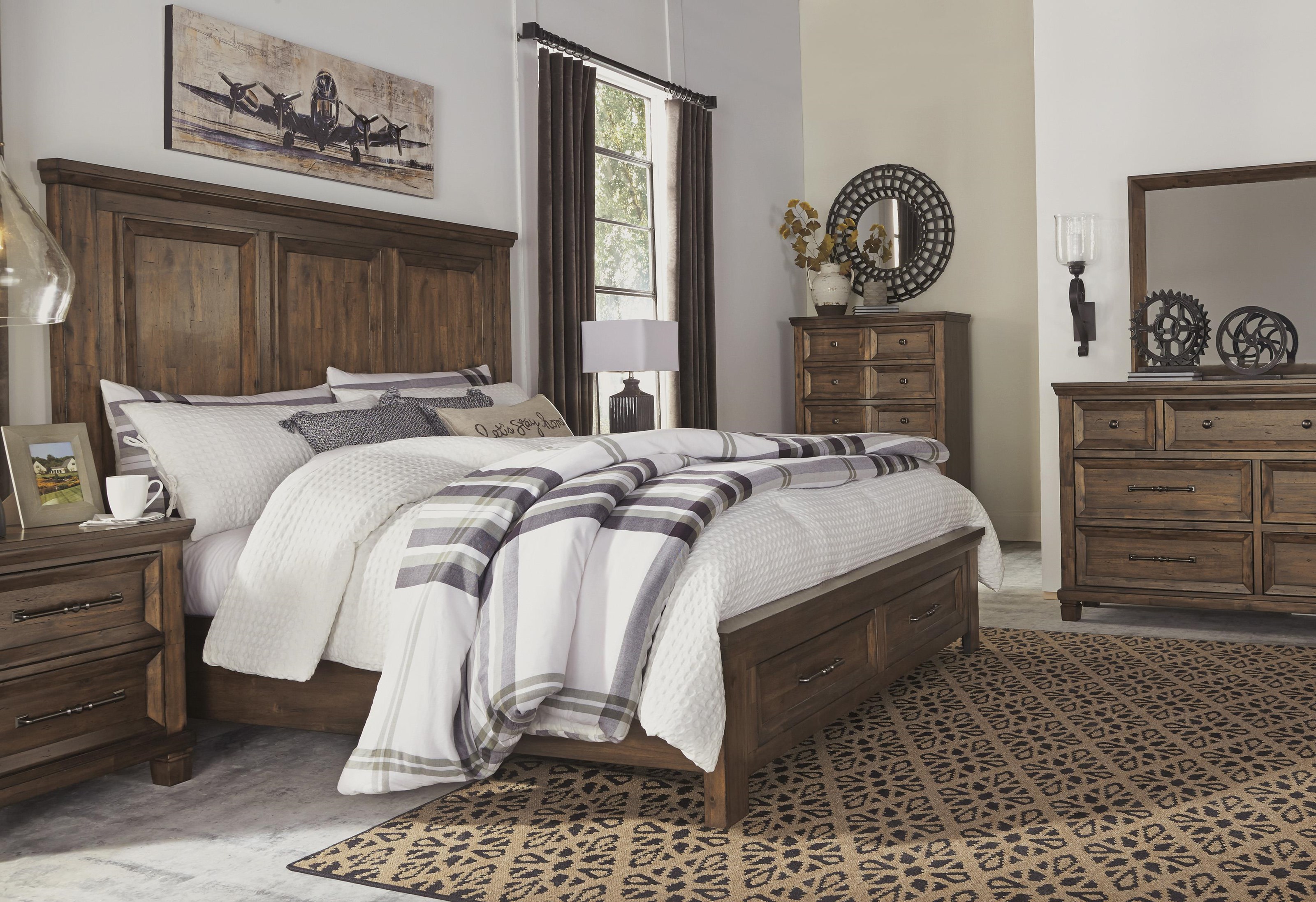 Signature Design By Ashley Royard B765 57 54s 96 Rustic Queen