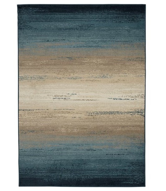Signature Design By Ashley Contemporary Area Rugs R402061 Ignacio Signature Design By Ashley Contemporary Area Rugsignacio Blue Tan Large Rug