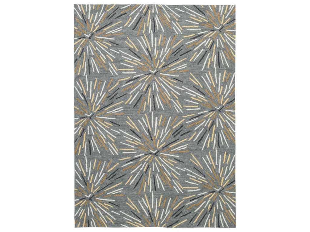 Contemporary Area Rugs Calendre Gray Medium Rug By Styleline At Efo Furniture Outlet