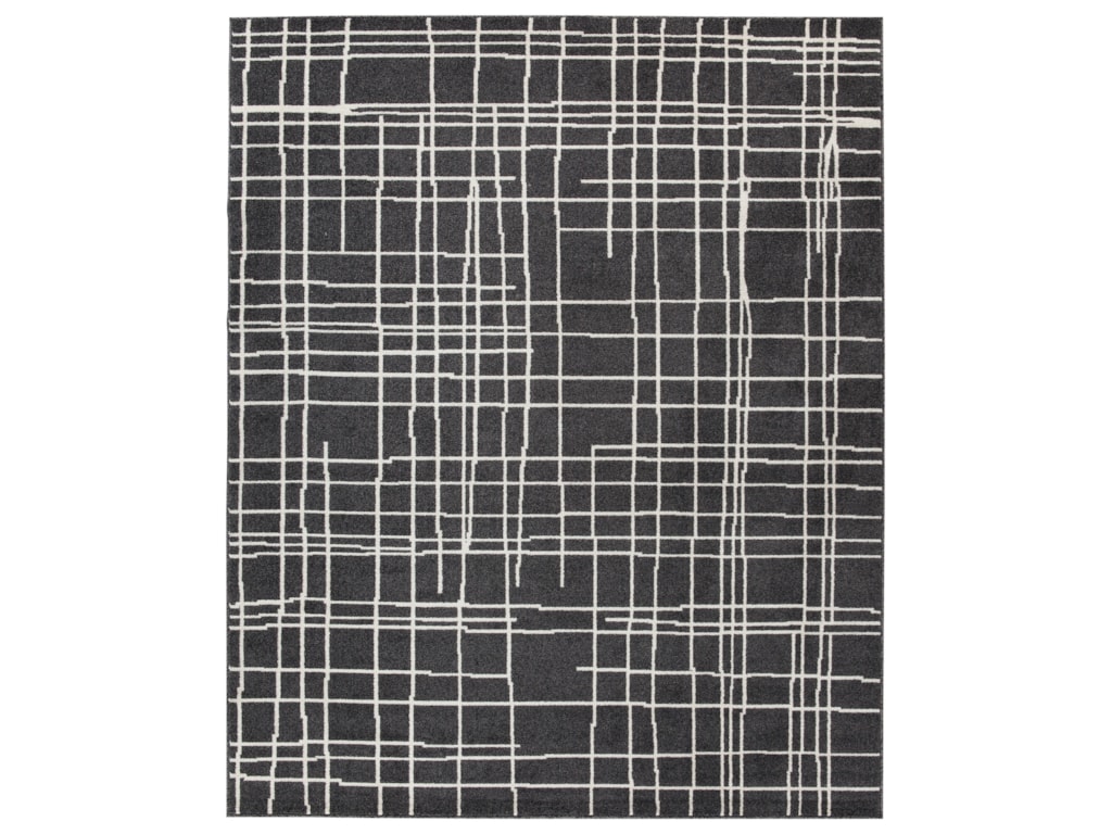 Contemporary Area Rugs Jai Black White Medium Rug By Signature Design Ashley At Sam Levitz Furniture