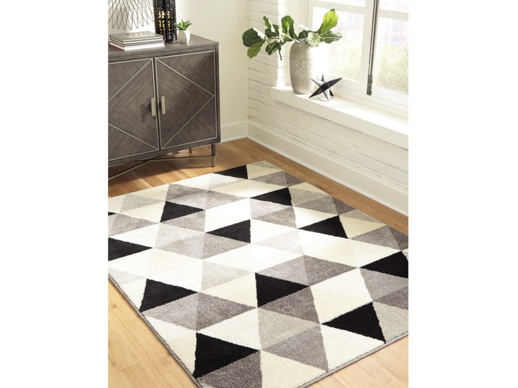 Signature Design By Ashley Contemporary Area Rugs R403612 Jamaun Contemporary Area Rugs R403612 Jamaun