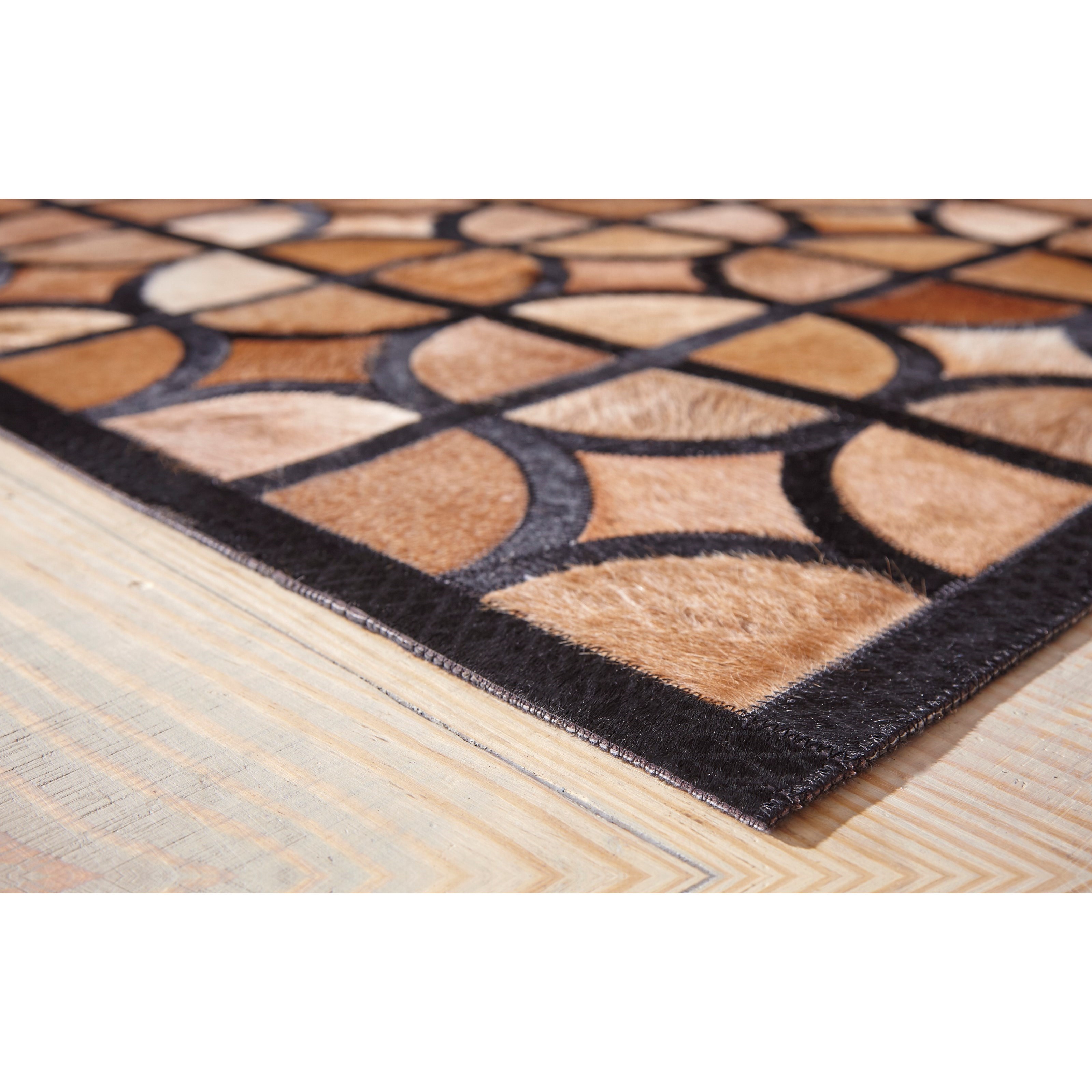 Vendor 3 Contemporary Area Rugs R403932 Jingjin Black Brown Medium Rug Becker Furniture Rugs
