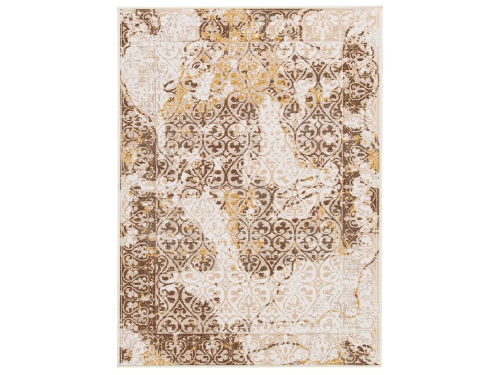 Signature Design By Ashley Transitional Area Rugs Jariath Ivory Signature Design By Ashley Transitional Area Rugsjariath Ivory Brown Medium Rug
