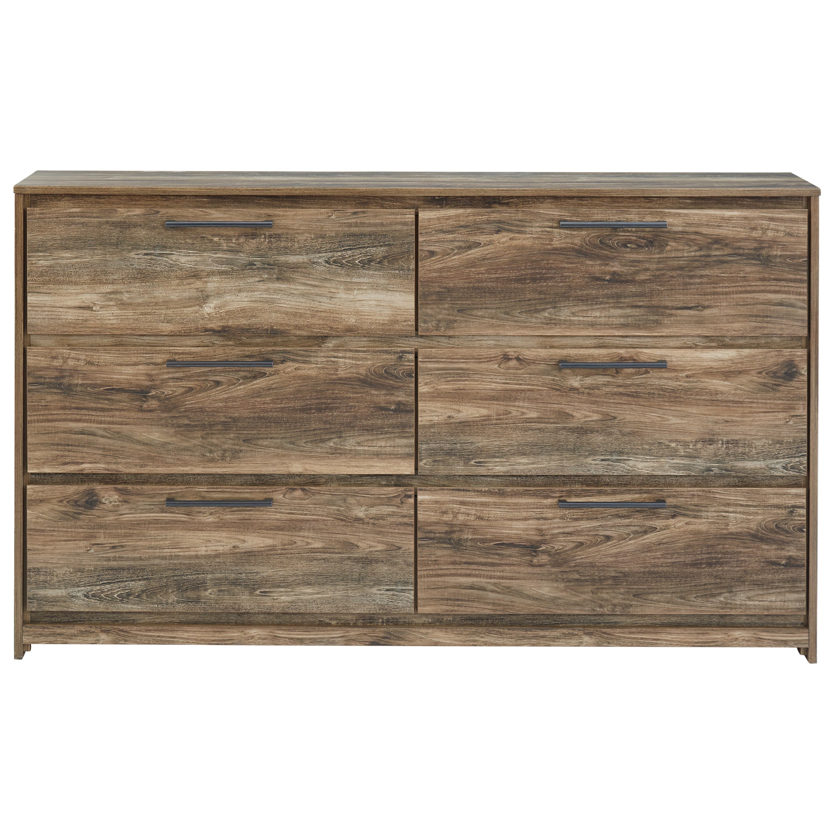 Signature Design By Ashley Rusthaven Rustic Modern Dresser With 6