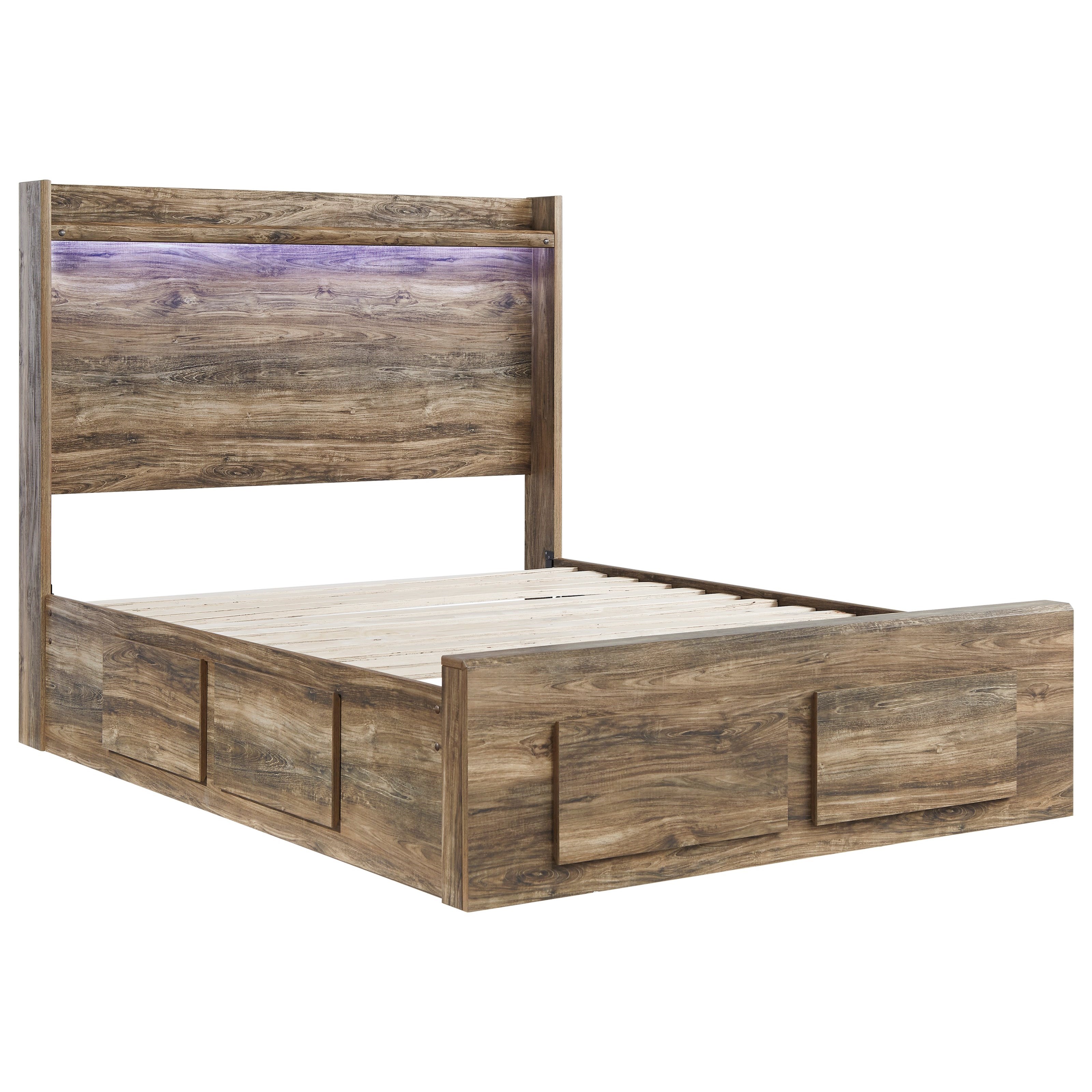 Signature Design By Ashley Rusthaven Rustic Modern Full Storage
