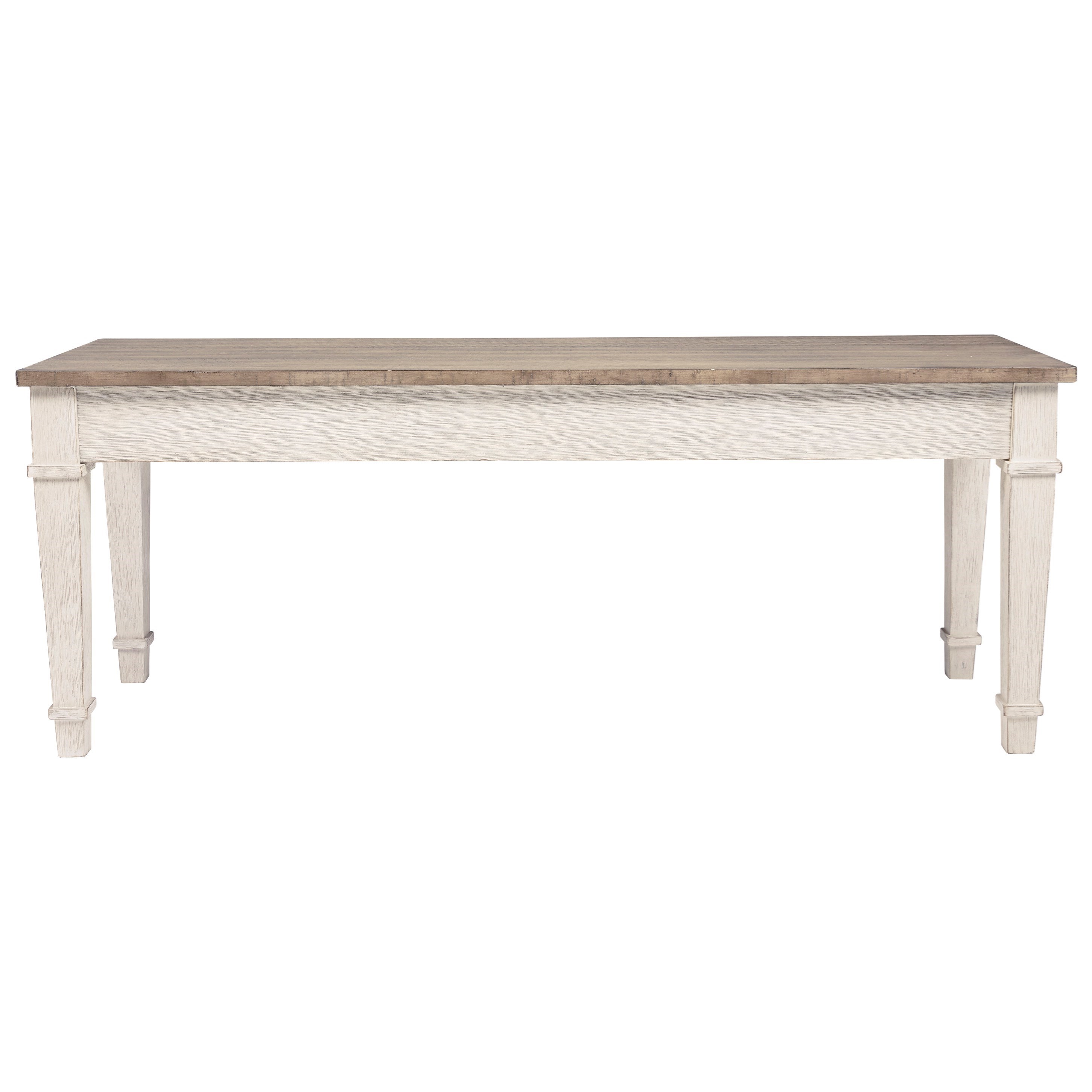 Signature Design By Ashley Skempton Two Tone Piano Style Storage Bench Conlin S Furniture Dining Benches