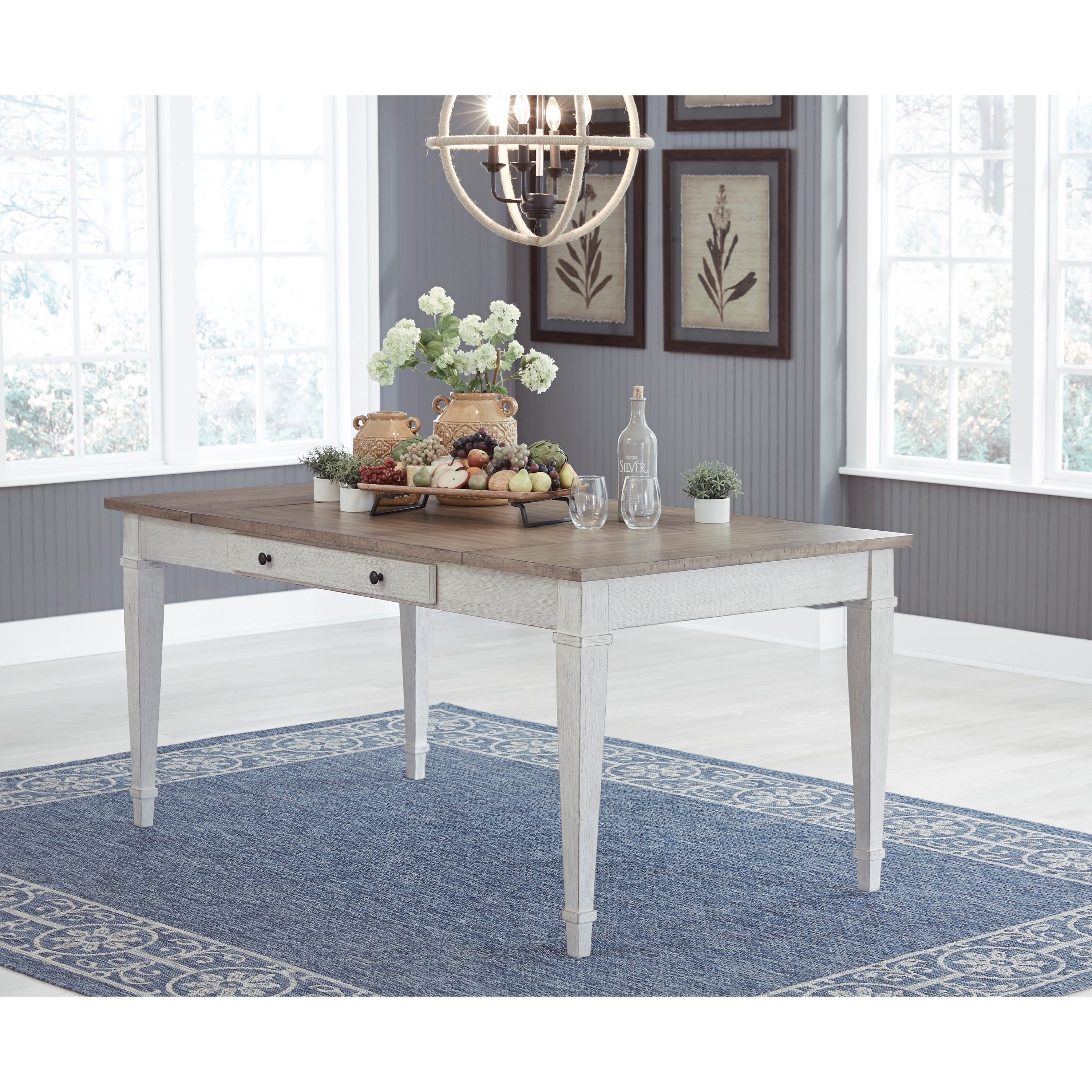 Signature Design By Ashley Skempton 5 Piece Rect Dining Room