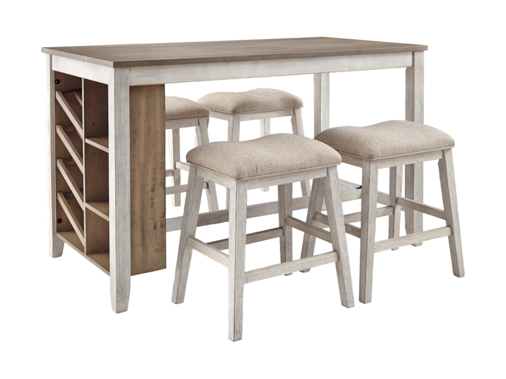 Signature Design By Ashley Skempton 5 Piece Rectangular Counter