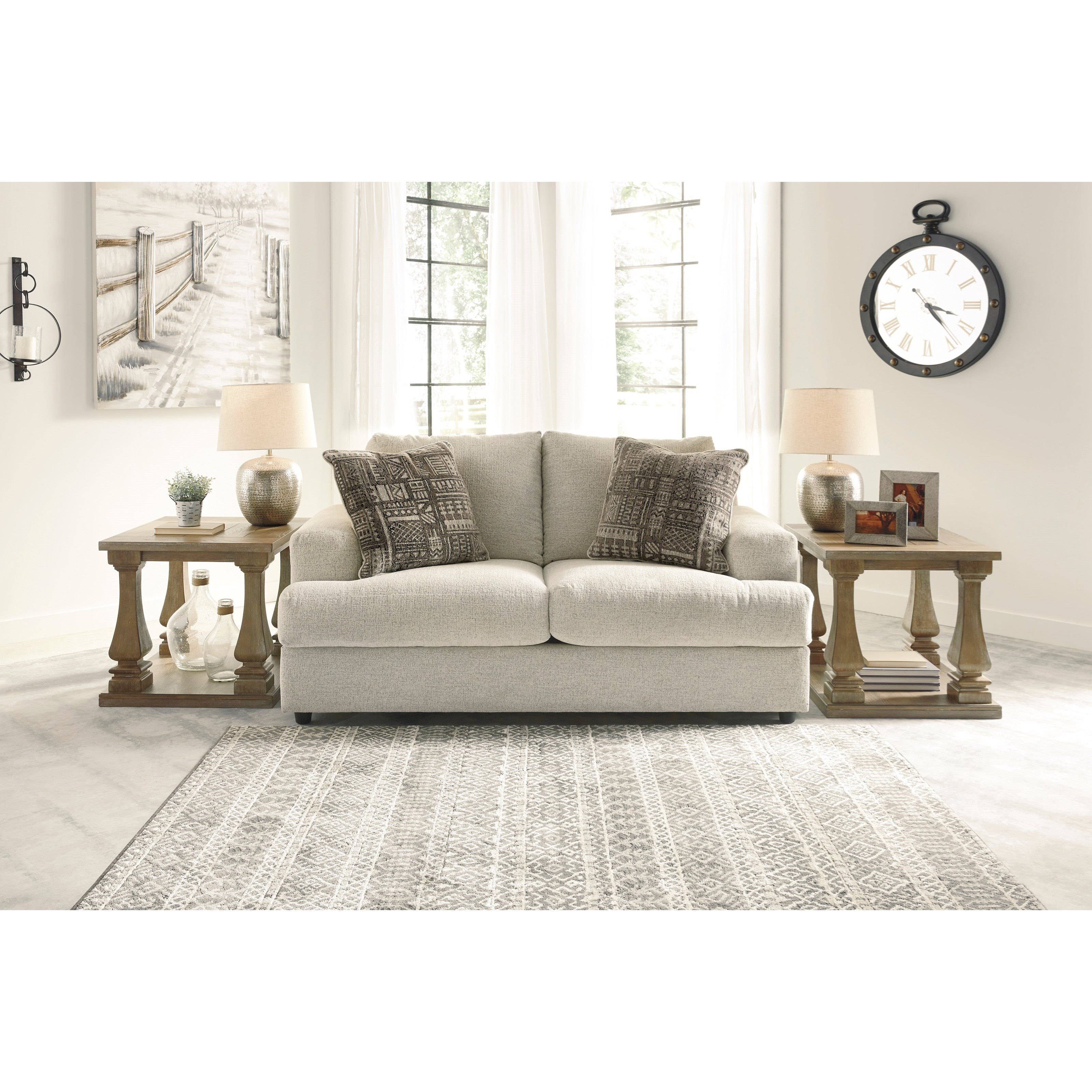 Signature Design By Ashley Soletren 9510435 Contemporary Loveseat
