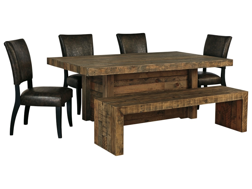 Sommerford 6 Piece Table Set With Bench By Signature Design By Ashley At Royal Furniture