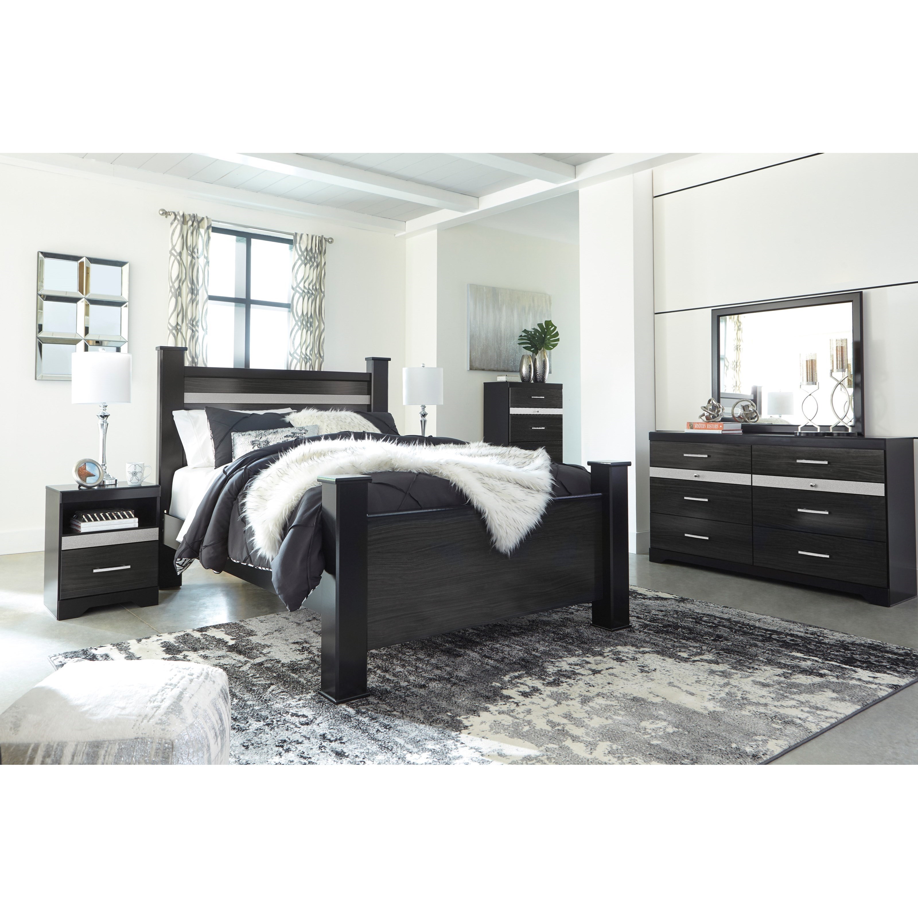 Signature Design By Ashley Starberry Queen Bedroom Group Furniture Superstore Rochester Mn Bedroom Groups