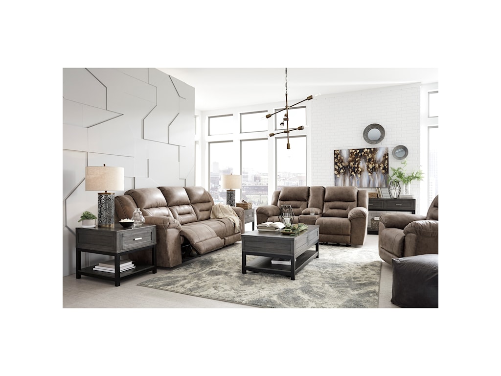 Signature Design By Ashley Stoneland Reclining Living Room Group Royal Furniture Reclining Living Room Groups