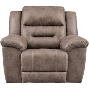 Signature Design By Ashley Stoneland 3990525 Faux Leather Rocker Recliner Home Furnishings Direct Recliners