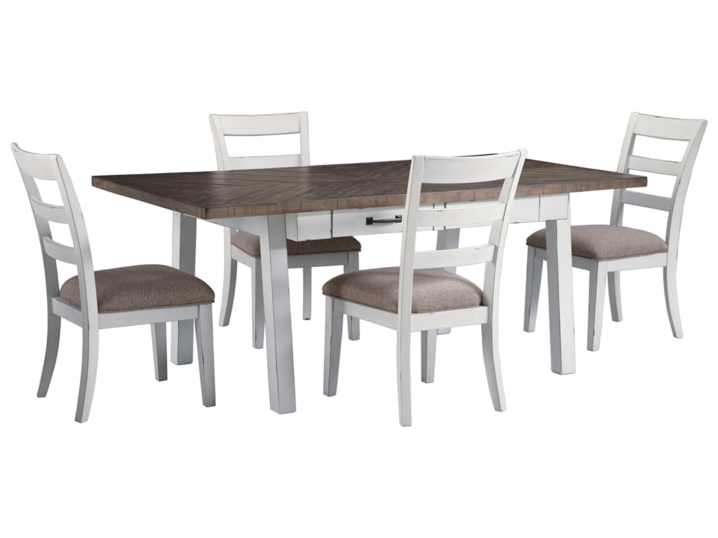 Ashley Signature Design Stownbranner 5 Piece Rectangular Table Set Ashley Signature Design Stownbranner 5 Piece Rectangular Table Set