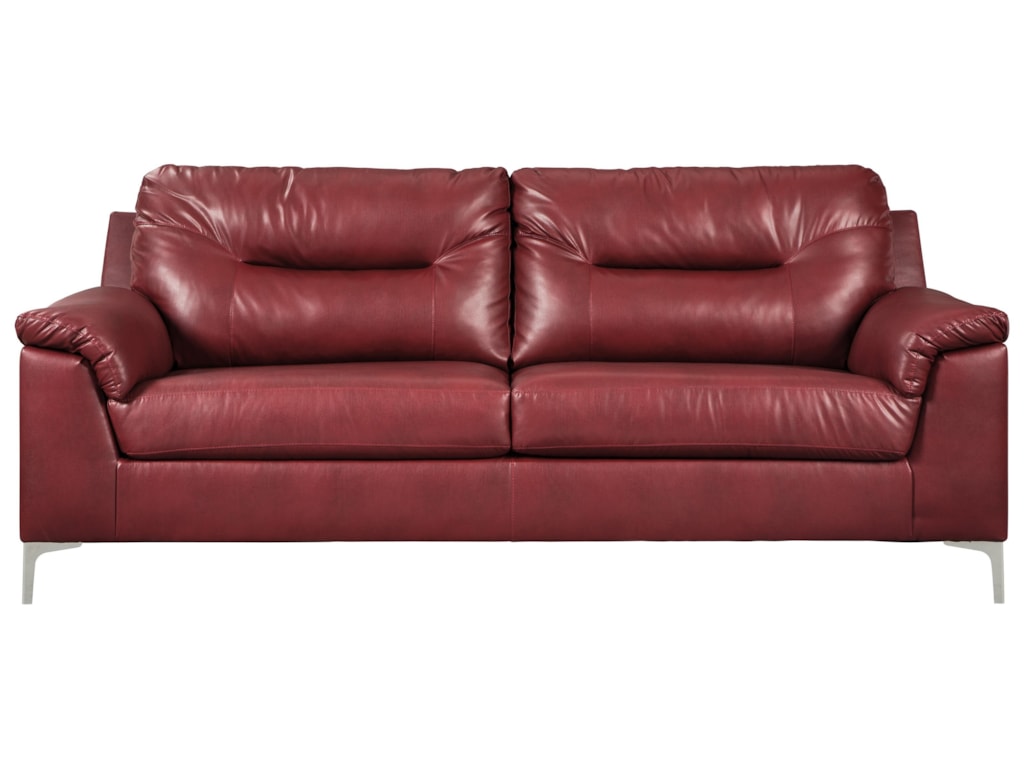Signature Design By Ashley Tensas Contemporary Sofa With Pillow Arms Signature Design By Ashley Tensofa