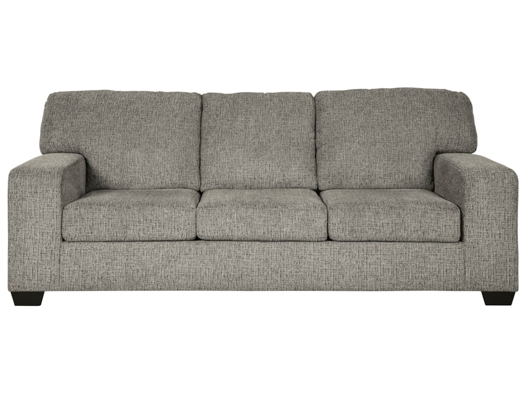 Termoli Contemporary Queen Sofa Sleeper With Track Arms Memory Foam Mattress By Signature Design Ashley At Sam Levitz Furniture