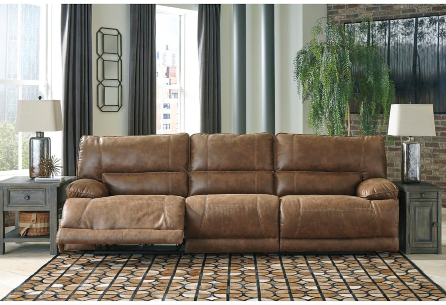 Signature Design By Ashley Thurles Reclining Sectional Sofa Thurles Reclining Sectional Sofa