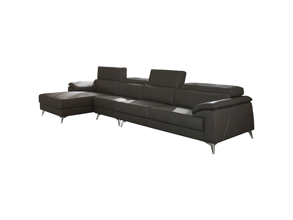Signature Design By Ashley Tindell Contemporary 3 Piece Sectional
