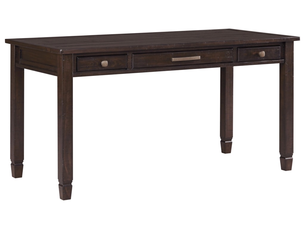 Signature Design Townser Solid Pine Home Office Desk With 3 Drawers Signature Design Townserhome Office Desk