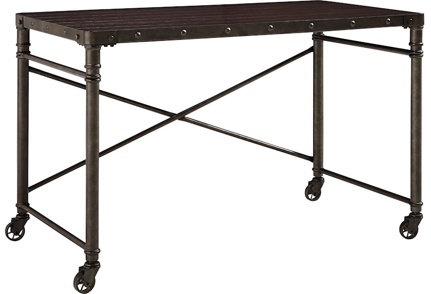 Signature Design Tremile Industrial Style Home Office Desk With