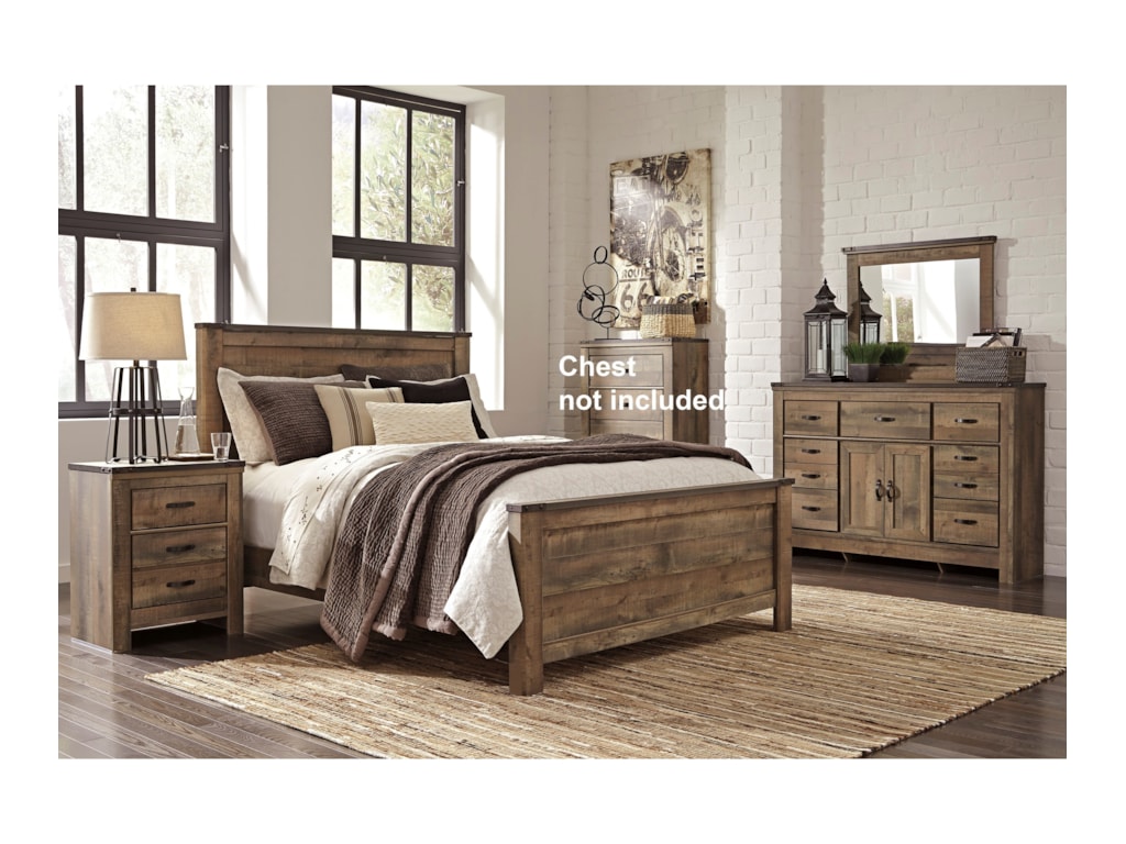 Signature Design By Ashley Trinell King Bedroom Group Wayside Furniture Bedroom Groups