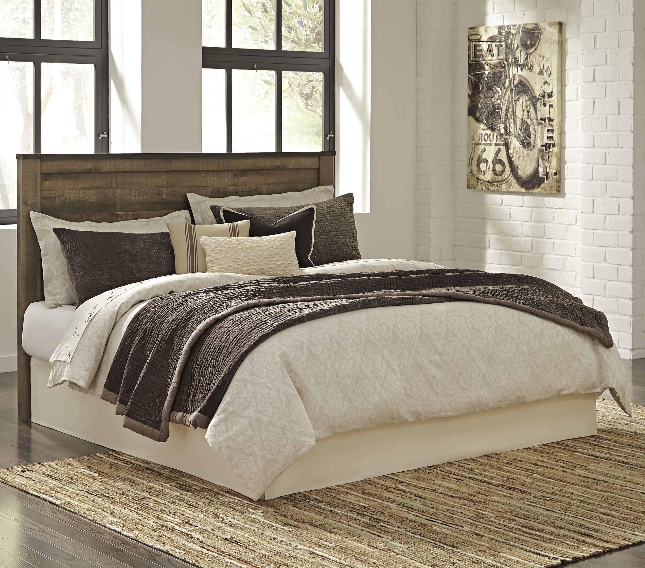 Signature Design By Ashley Trinell Rustic Look King Cal