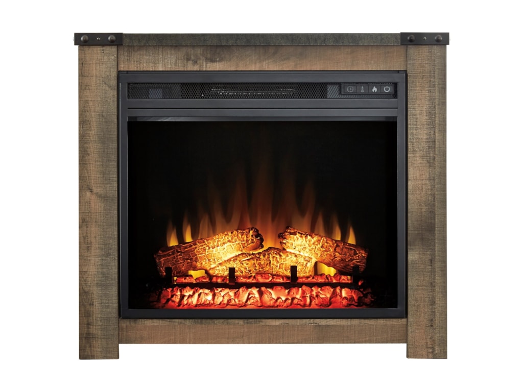 Signature Design By Ashley Trinell Rustic Fireplace Mantel With