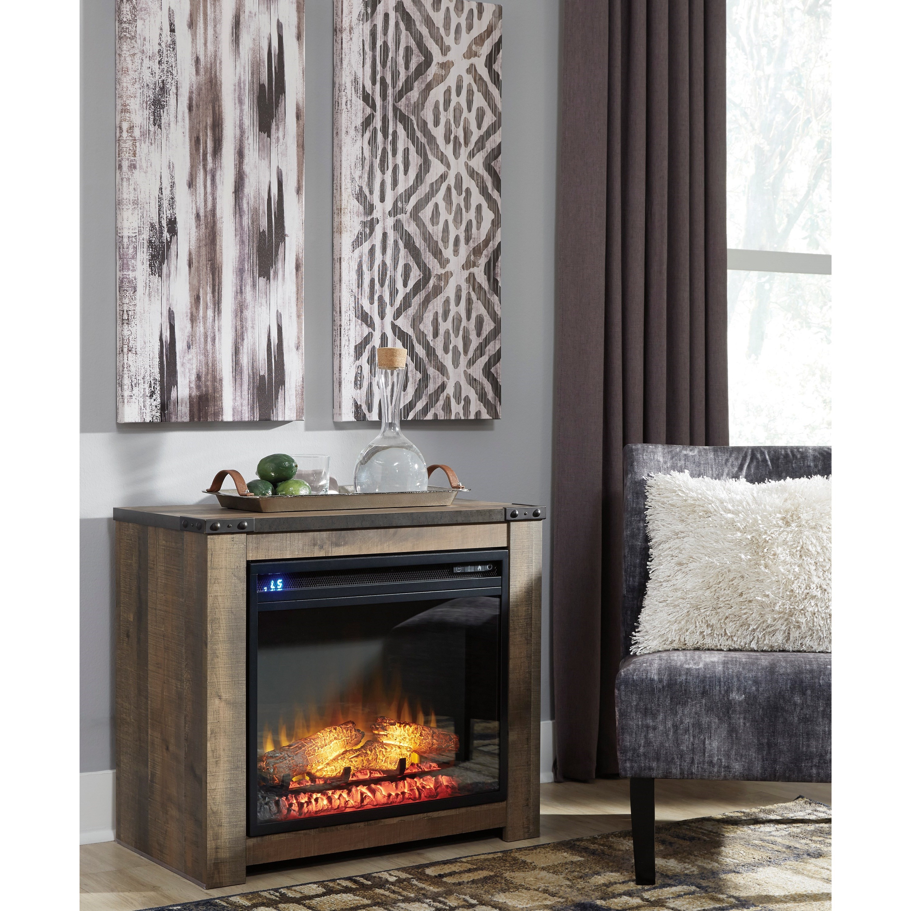 W100 01 Ashley Furniture Fireplace Insert