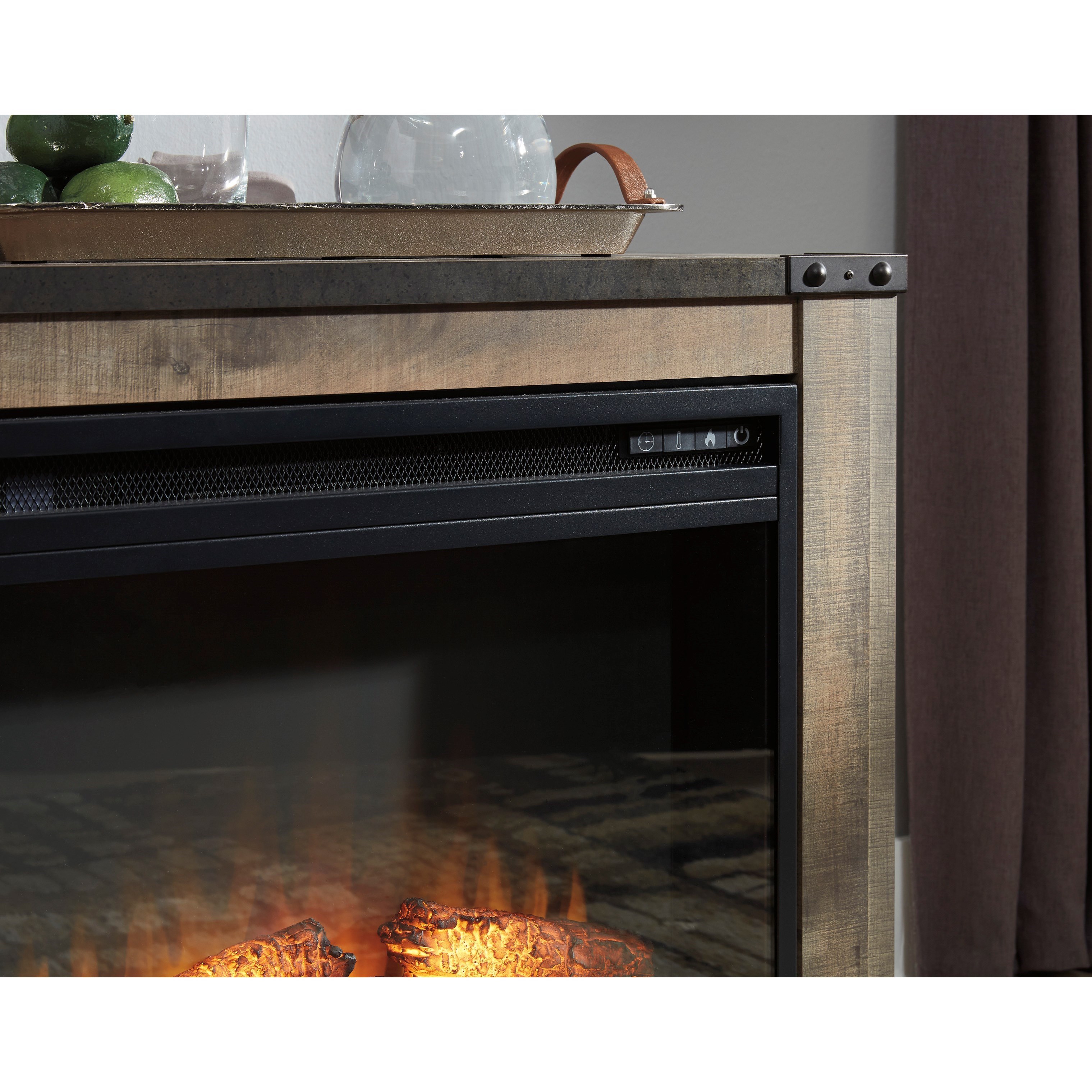 Ashley Signature Design Trinell W446 368 Rustic Fireplace Mantel