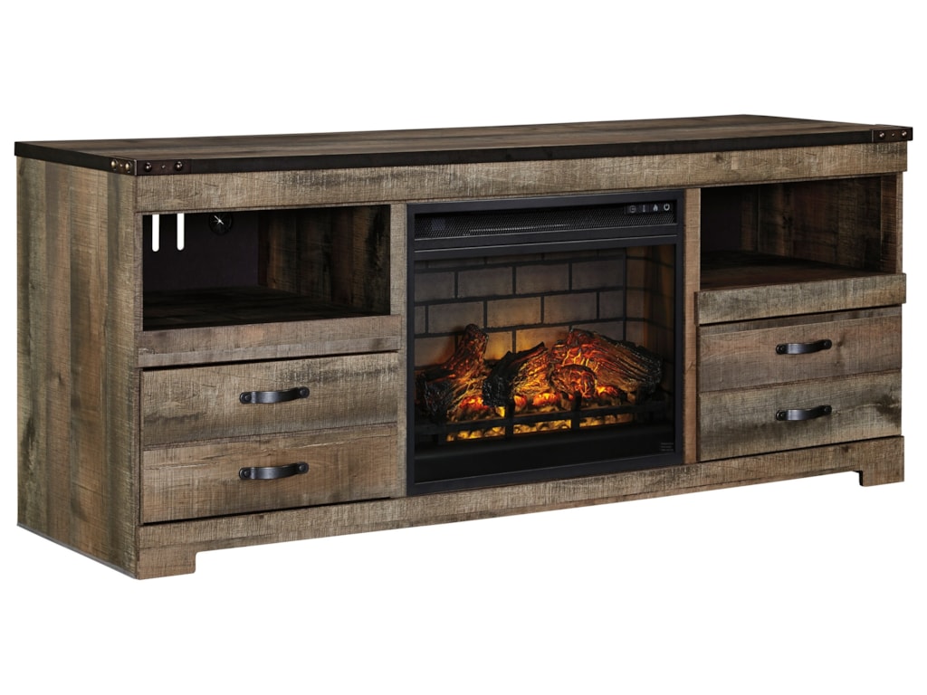 Signature Design By Ashley Trinell Rustic Large Tv Stand With Fireplace Insert Wayside Furniture Tv Stands Signature Design By Ashley Trinell Rustic Large Tv Stand With Fireplace Insert Wayside Furniture Tv Stands