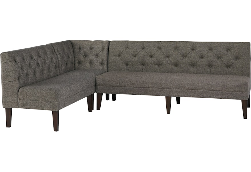 Signature Design By Ashley Tripton Corner Upholstered Bench Standard Furniture Dining Benches
