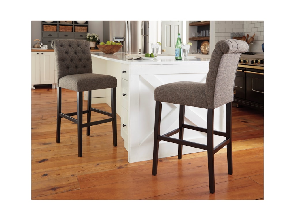Vendor 3 Tripton D530 230 Tall Upholstered Barstool In Graphite