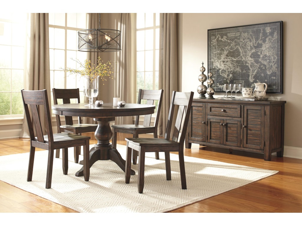 signature designashley trudell 5-piece round dining table set signature designashley trudell 5-piece round dining table set
