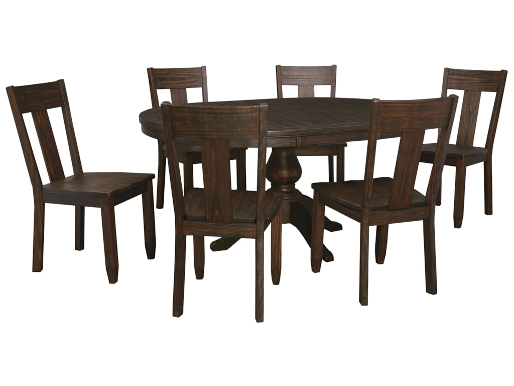 Signature Design By Ashley Trudell 7 Piece Oval Dining Table