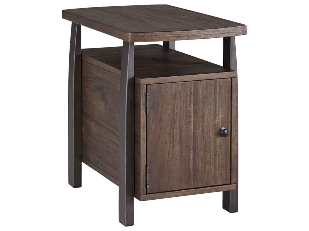 Vailbry Contemporary Chair Side End Table With Magazine Rack By Signature Design By Ashley At Value City Furniture