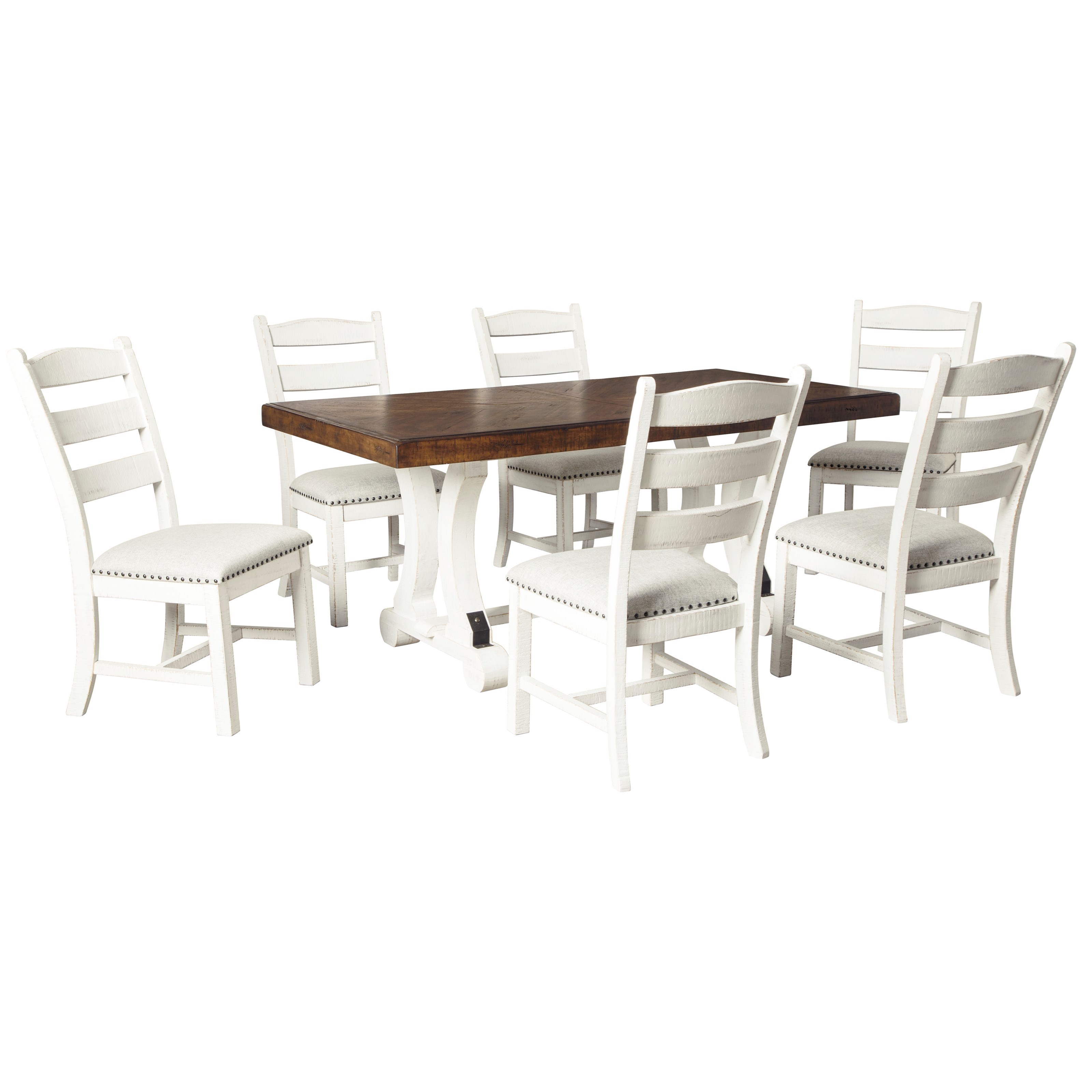 Ashley Furniture Signature Design Valebeck 7 Piece Table And Chair