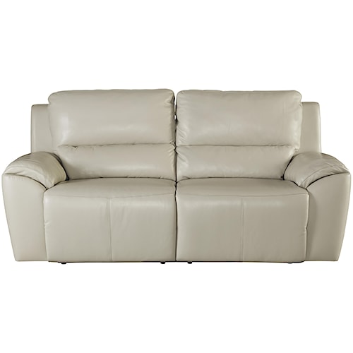 Signature Design By Ashley Valeton Contemporary Leather Match 2 Seat Signature Design By Ashley Valeton Contemporary Leather Match 2 Seat Reclining Sofa